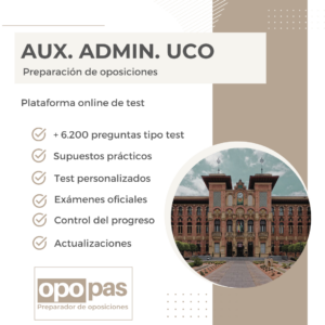 TEST Aux. Admin. UCO. OFERTA ÚLTIMO REPASO
