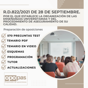 CURSO. R.D 822/21